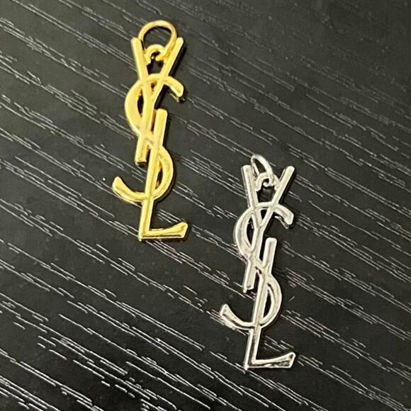 None Jewelry - Lot Of 2 YSL Zipper Pull Button Charms
